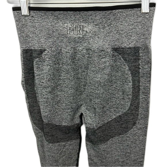 PINK Victoria’s Secret Grey Seamless High-Waist Workout Tight Size Medium - Picture 15 of 16